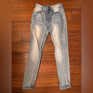 Stylish Faded Blue Jeans